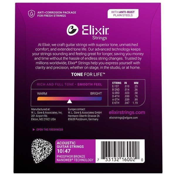Elixir Nanoweb Extra Light Phosphor 185022 фото