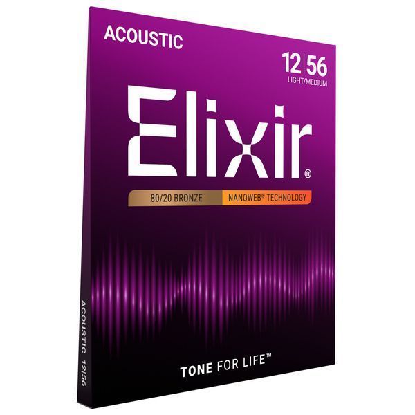 Elixir Nanoweb Light-Medium Acoustic 152169 фото