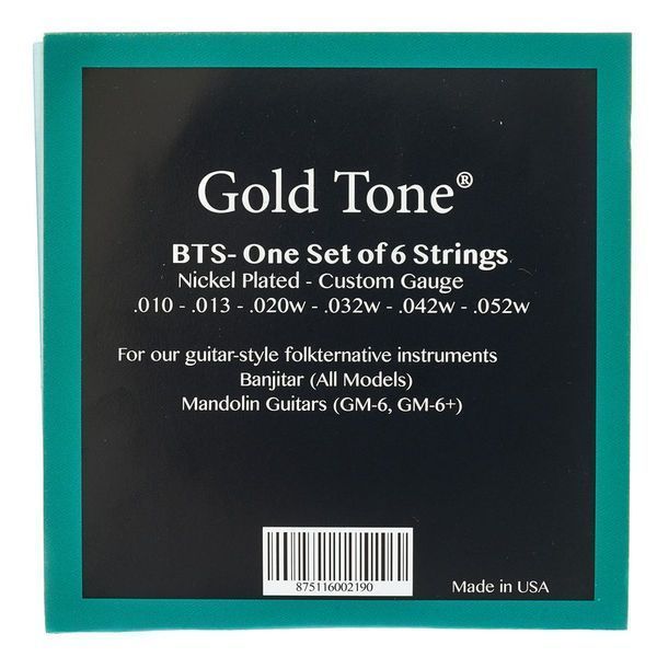 Gold Tone BTS Guitar Banjitar Strings 488918 фото
