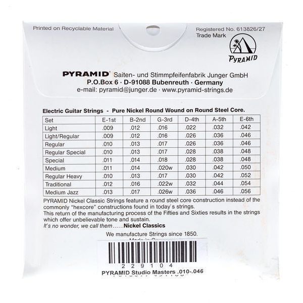 Pyramid Studio Masters Nickel ClassicR 229104 фото