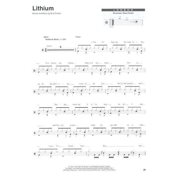 Перкусія Hal Leonard Drum Play-Along Nirvana 461750 фото