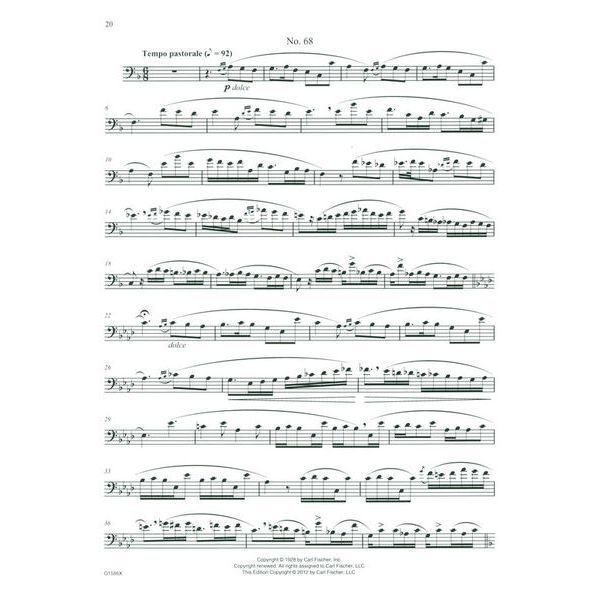 Carl Fischer Melodious Etudes for Tromb. 2 588690 фото