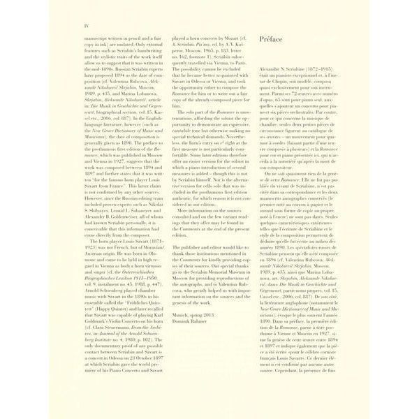 Henle Verlag Skrjabin Romance Horn 623599 фото