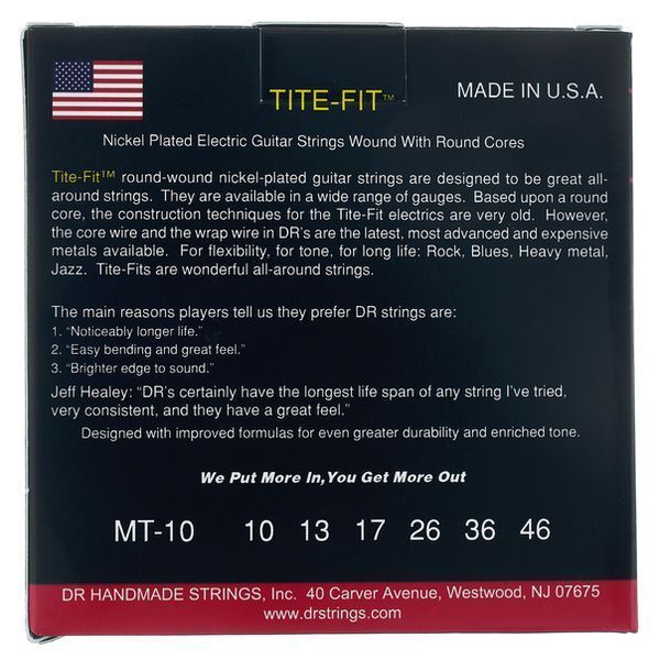 DR Strings Tite-Fit MT-10 3-Pack 611264 фото
