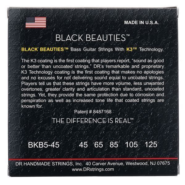 DR Strings Black Beauties BKB5-45 187295 фото
