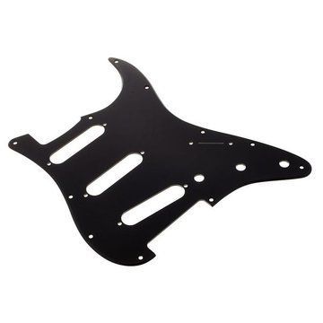 Fender Pickguard AM Strat BLK 1ply 323225 фото