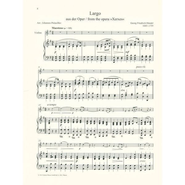 Schott Classical Highlights Violin 309180 фото