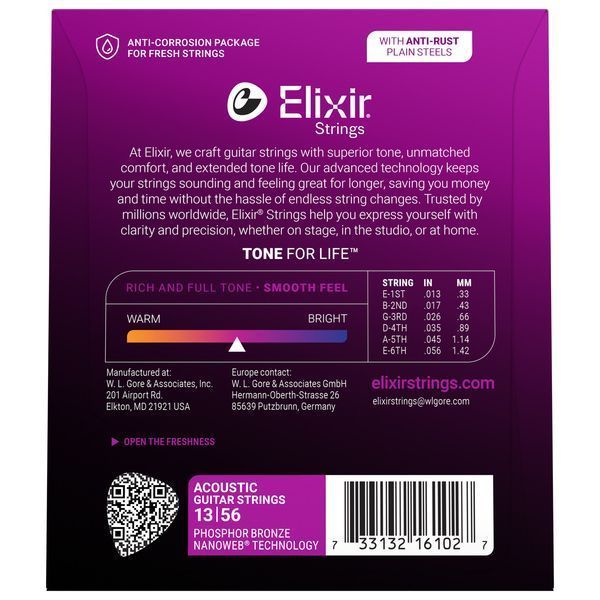 Elixir Nanoweb Medium Phosphor 185026 фото