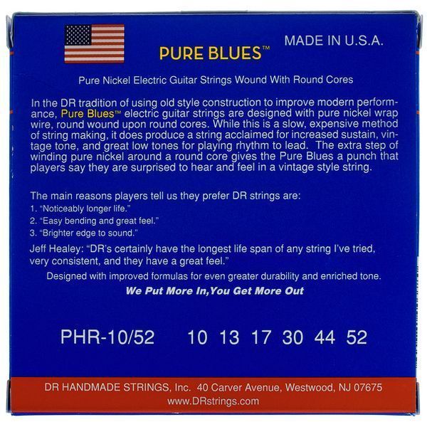 DR Strings Pure Blues PHR-10/52 277418 фото