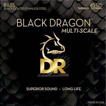 DR Strings Black Dragon DBSMB5-45 Coated 628295 фото