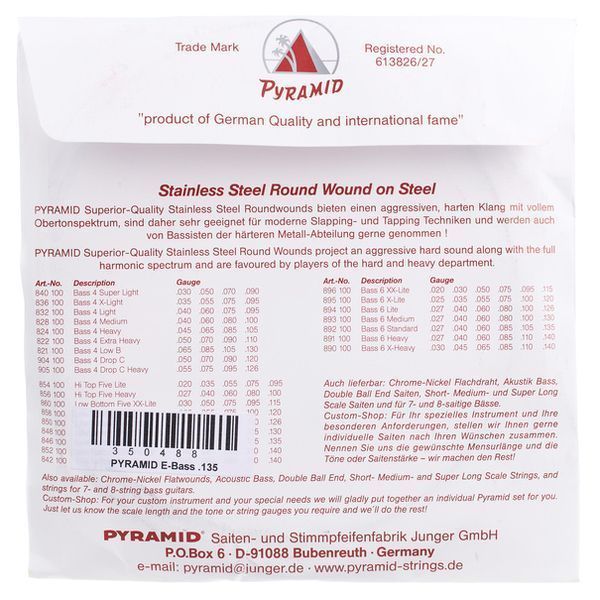 Pyramid 135 Single String bass guitar 350488 фото