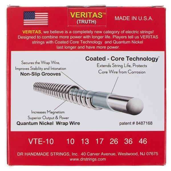 DR Strings Veritas VTE-10 3-Pack 611209 фото