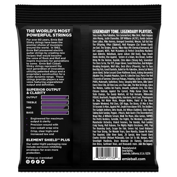 Ernie Ball Power Slinky Cobalt 5-String 573210 фото