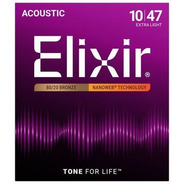Elixir Nanoweb Extra Light Acoustic 152166 фото
