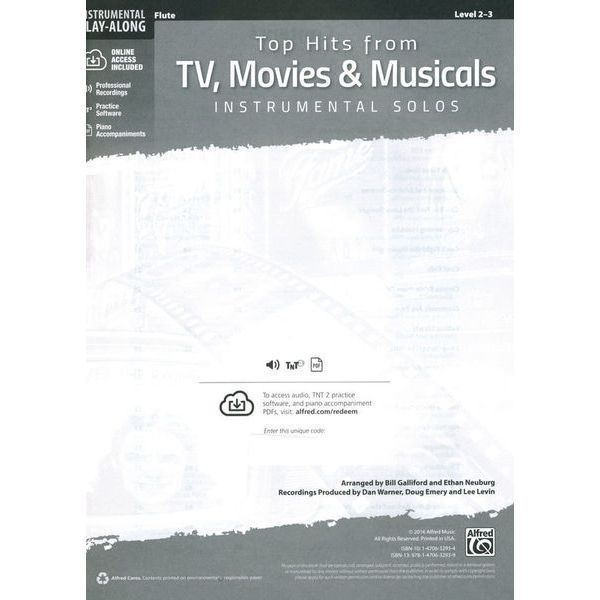 Alfred Music Publishing Top Hits from TV Flute 384133 фото