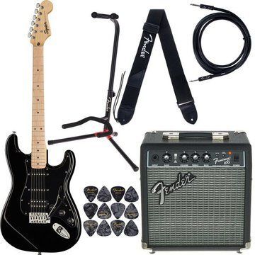 Squier Sonic Strat HSS Black Set 603852 фото