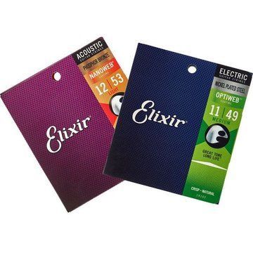 Elixir Acoustic/E-Guitar Bundle 413551 фото